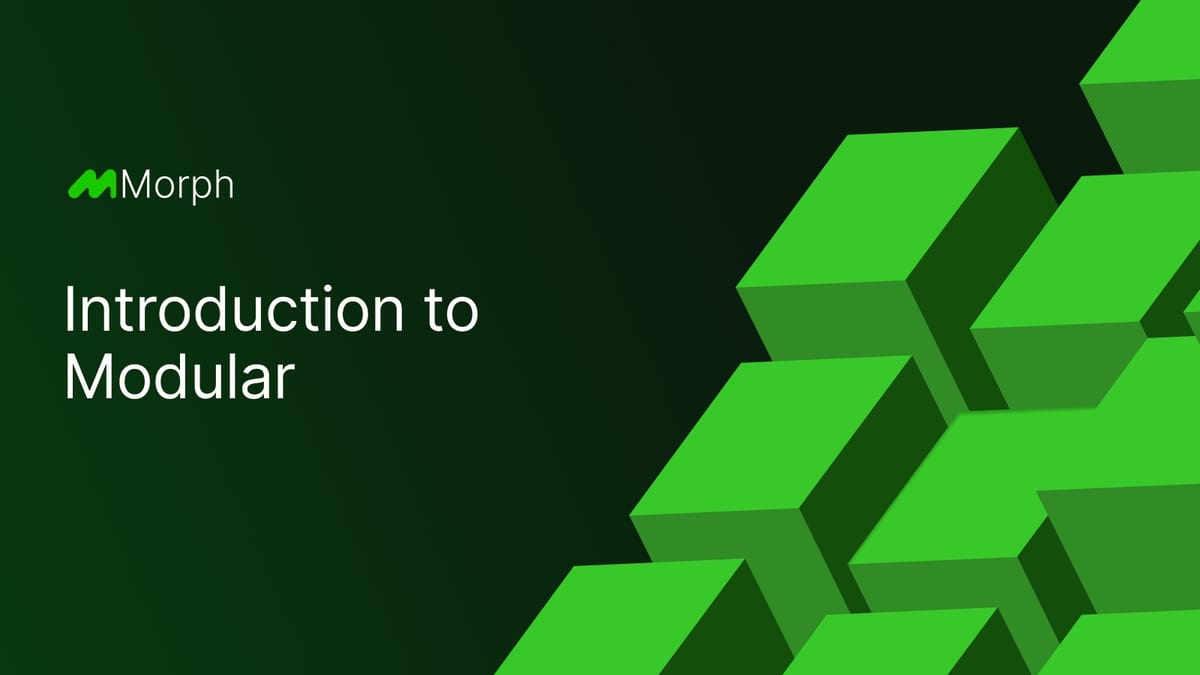 Introduction to the Modular Blockchain: What is it and how does it work?