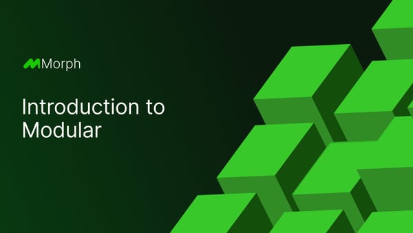 Introduction to the Modular Blockchain: What is it and how does it work?